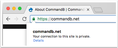 CommandB.net | Chrome HTTPS