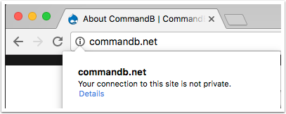 CommandB.net | Chrome - No HTTPS